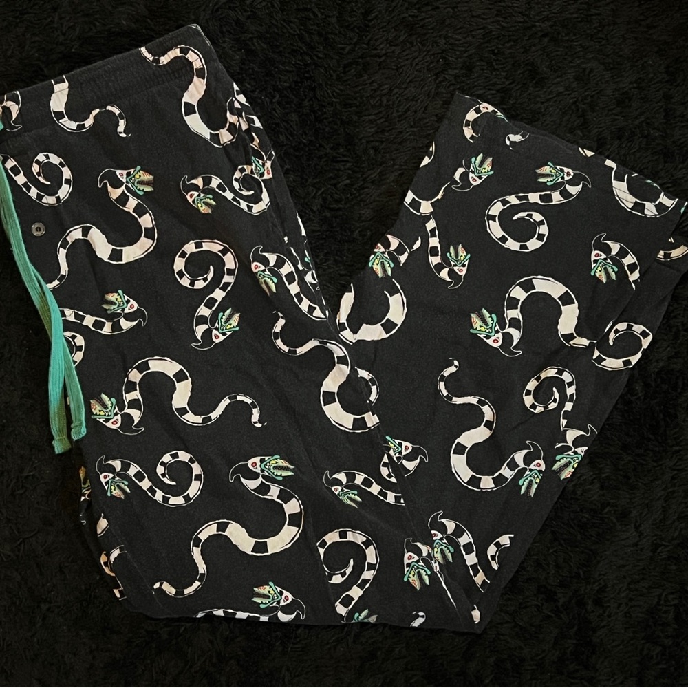 Beetlejuice Sandworm pajama pants